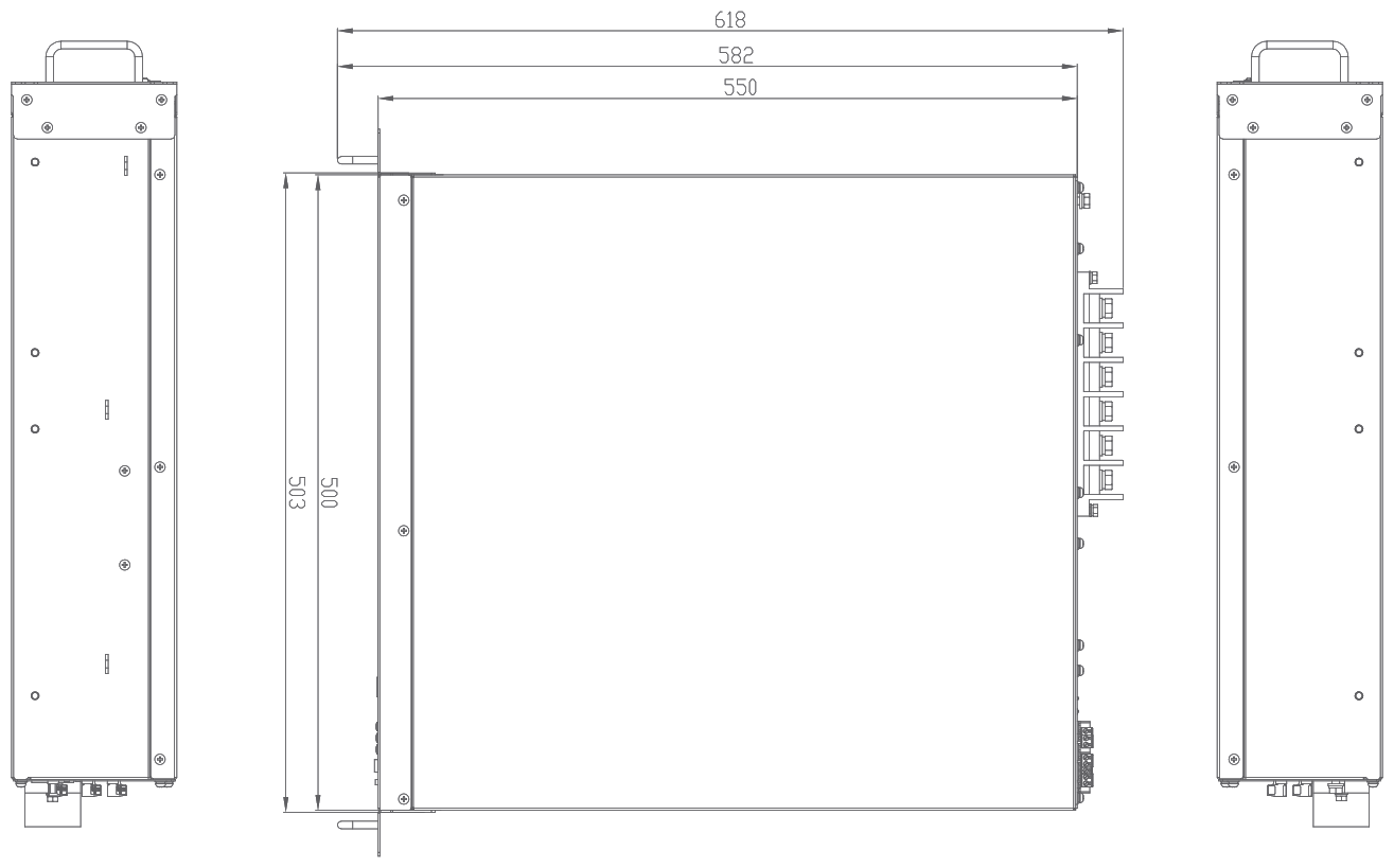 APF/SVG STANDARD ANTI-POLLUTION MODEL — rack-mount outline drawing